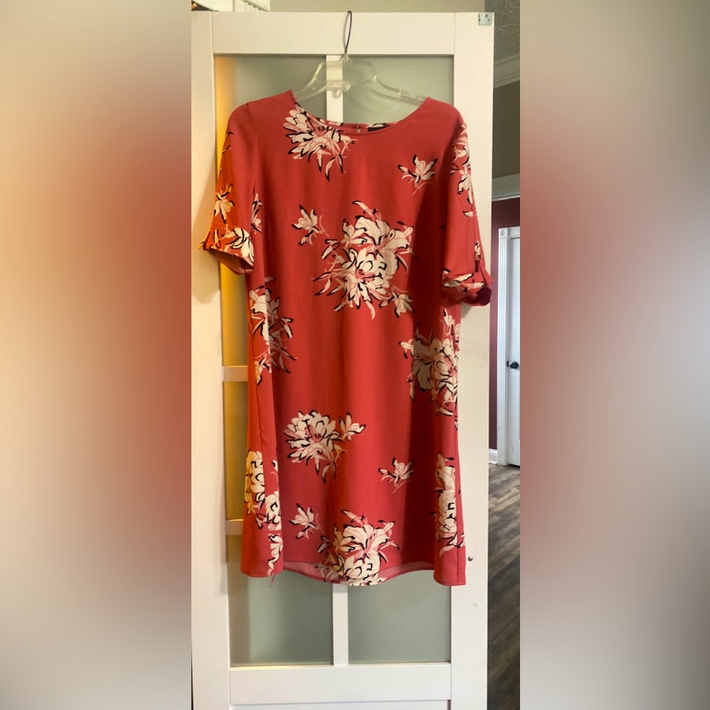 Pink Floral Semi Formal Dress